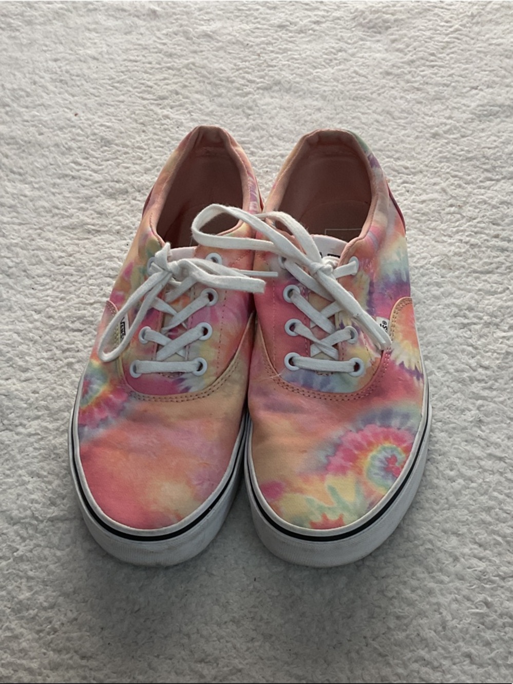 Vans Tie-Dye Low-Top Sneakers - Pink, Yellow, Blue, Purple